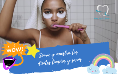 Sonríe y muestra tus dientes limpios y sanos