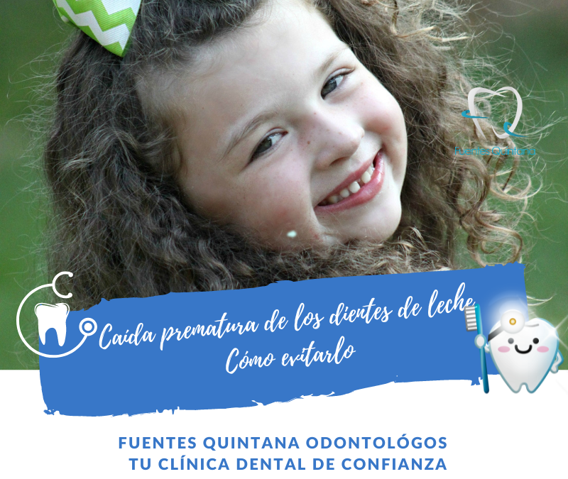 Caída prematura de los dientes de leche